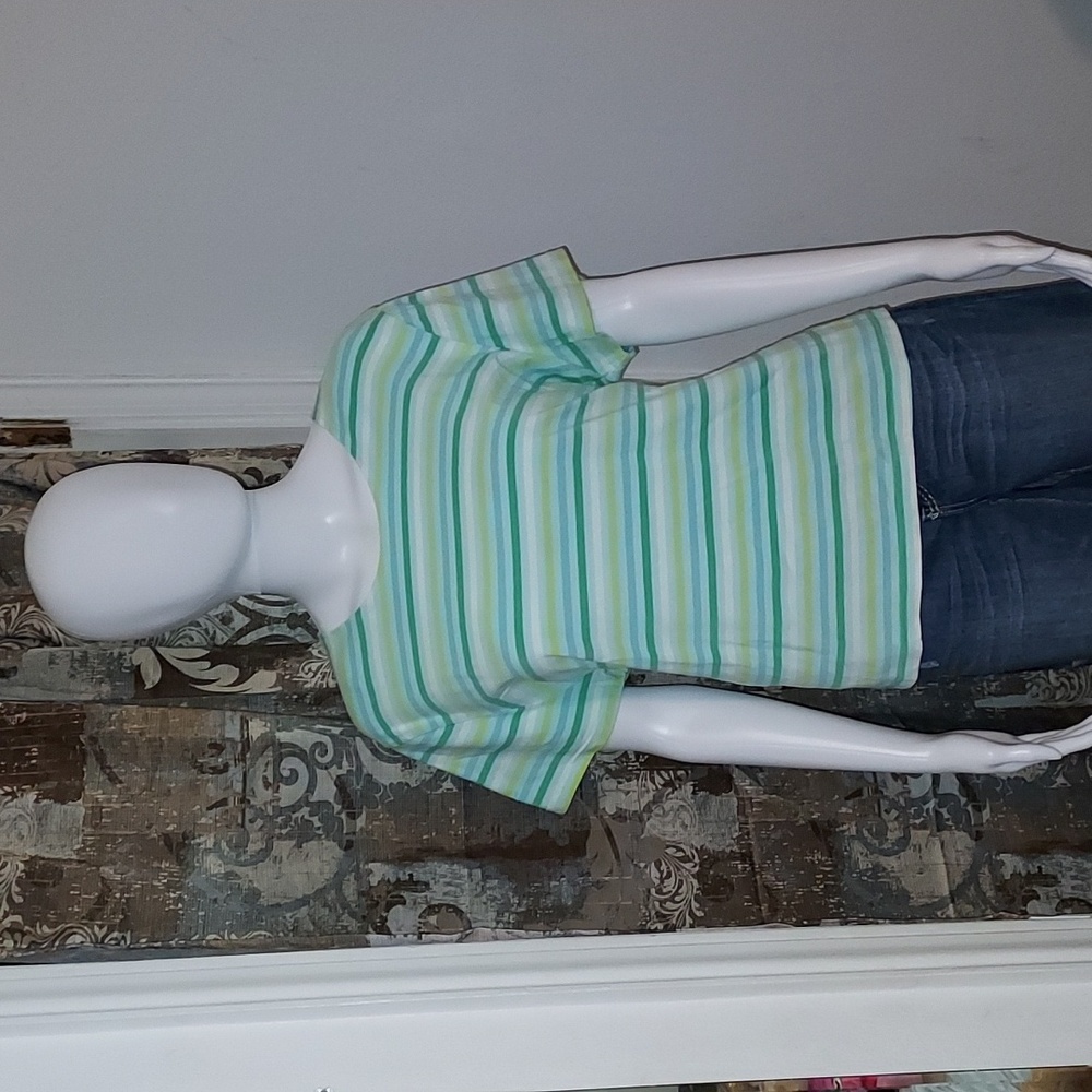 Kim Rogers Striped Tee Size XL